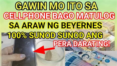 Bago matulog pina.